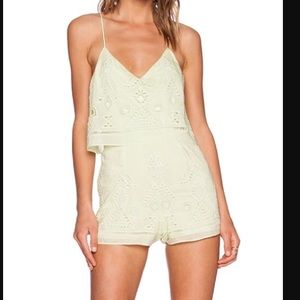 SAYLOR Cecelia romper faded lime, size M